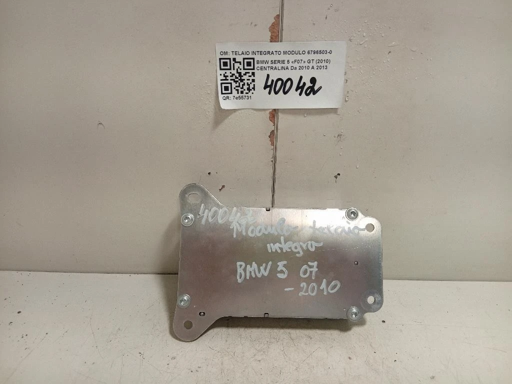 Centralina TELAIO INTEGRATO MODULO 6796503-01 Bmw Serie 5 F07 GT 2010