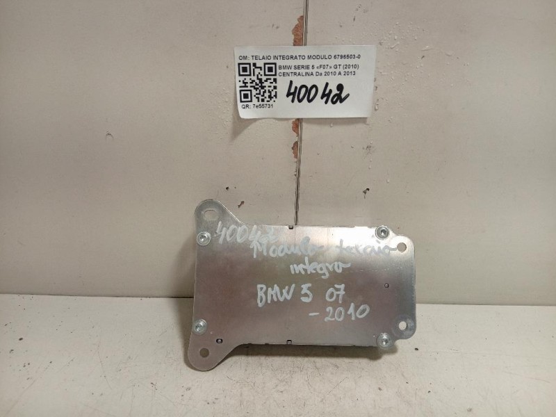 Centralina TELAIO INTEGRATO MODULO 6796503-01 Bmw Serie 5 F07 GT 2010
