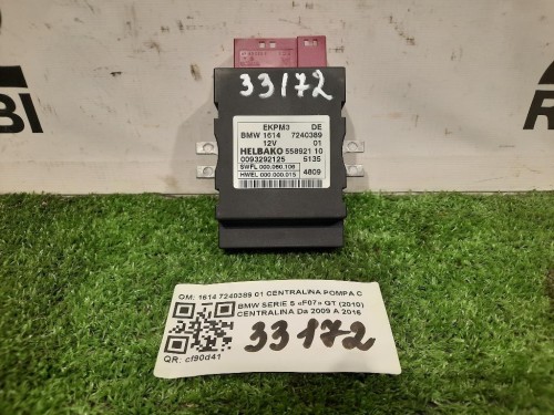 Centralina 1614 7240389 01 CENTRALINA POMPA CARBURANTE Bmw Serie 5 F07 GT 2010
