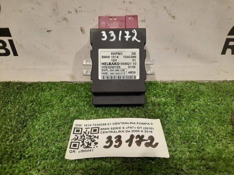Centralina 1614 7240389 01 CENTRALINA POMPA CARBURANTE Bmw Serie 5 F07 GT 2010