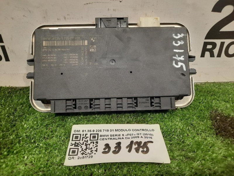 Centralina 6135-9 225 719 01 MODULO CONTROLLO LUCI Bmw Serie 5 F07 GT 2010