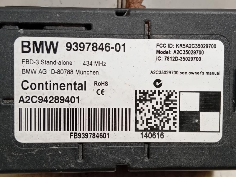 Centralina 9397846-01 Bmw X1 F48 2015