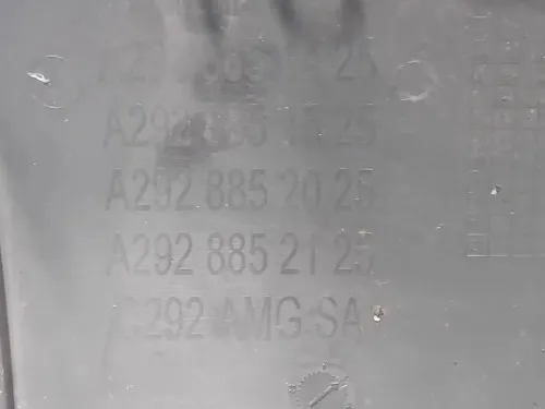 Paraurti POST A2928852025 Mercedes Classe GLE W166 2015