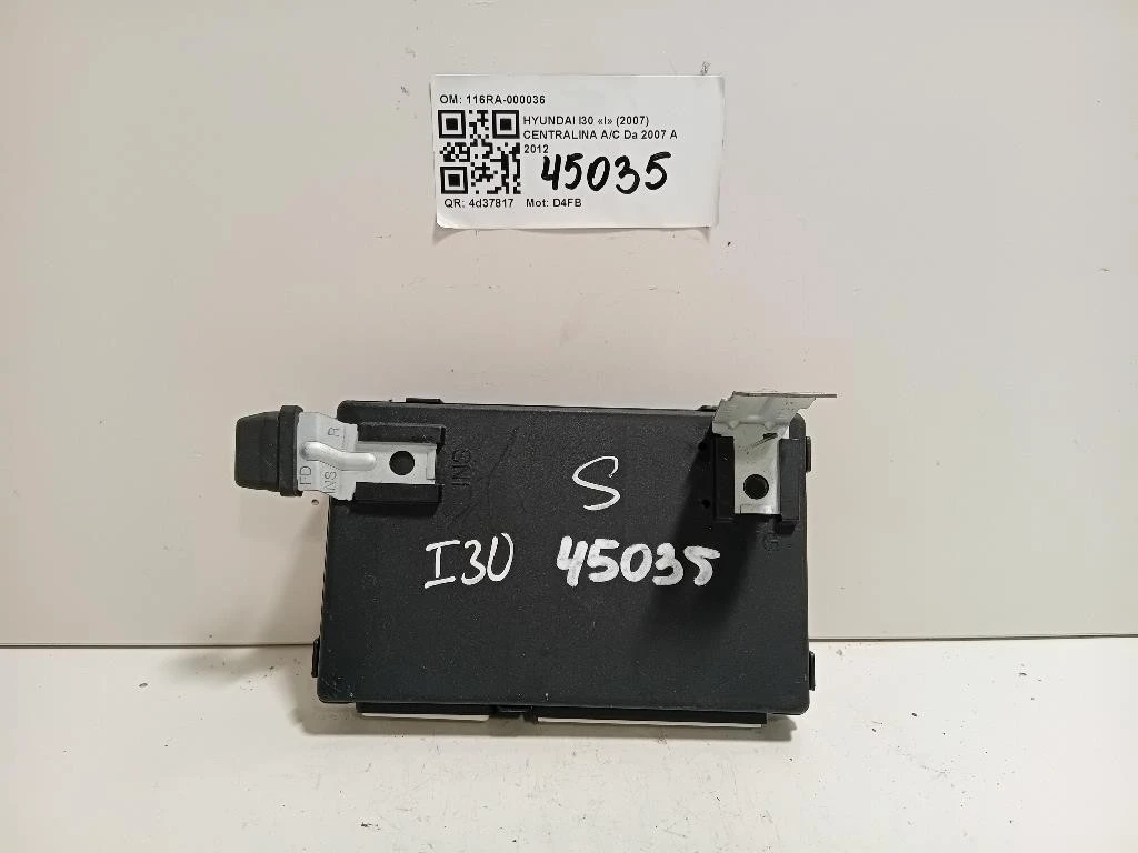 Centralina 116RA-000036 Hyundai I30 I 2007