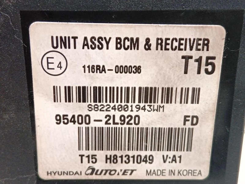 Centralina 116RA-000036 Hyundai I30 I 2007
