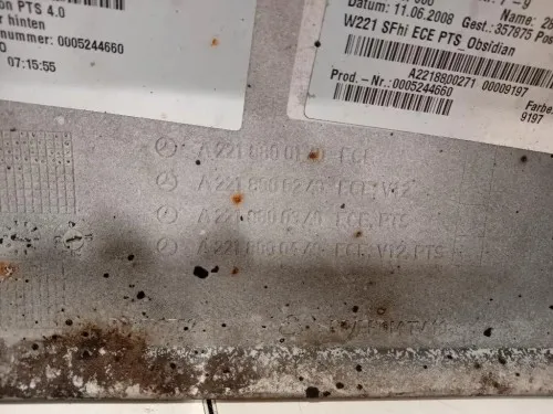 Paraurti POST A2218800140 Mercedes Classe S W221 2006