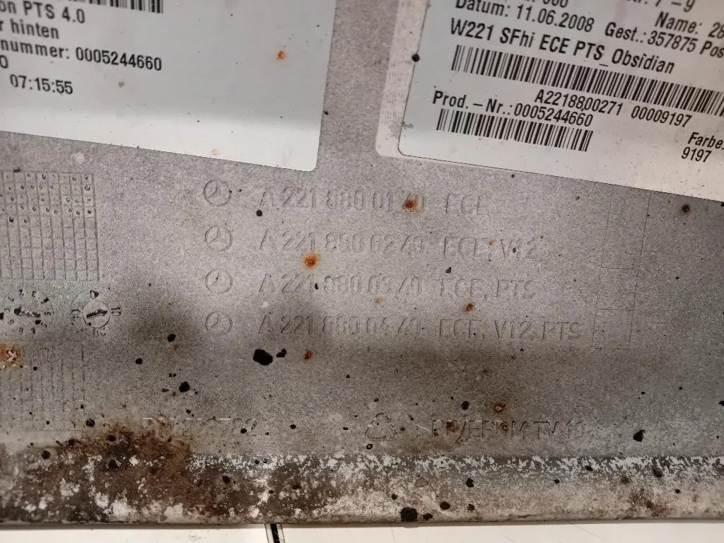 Paraurti POST A2218800140 Mercedes Classe S W221 2006