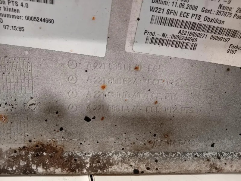 Paraurti POST A2218800140 Mercedes Classe S W221 2006