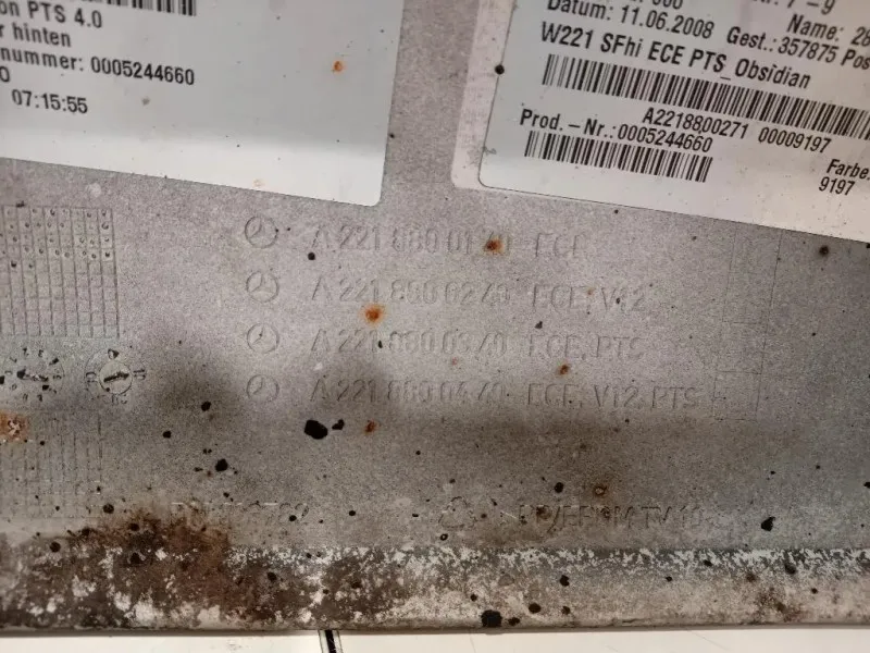 Paraurti POST A2218800140 Mercedes Classe S W221 2006