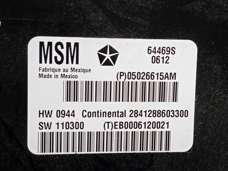 Centralina 05026615AM COMANDO SEDILE Jeep Grand Cherokee IV 2011