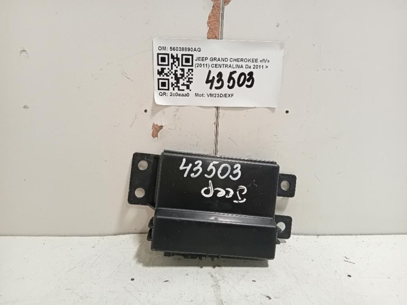 Centralina 56038890AG EP ANGOLO MORTO Jeep Grand Cherokee IV 2011
