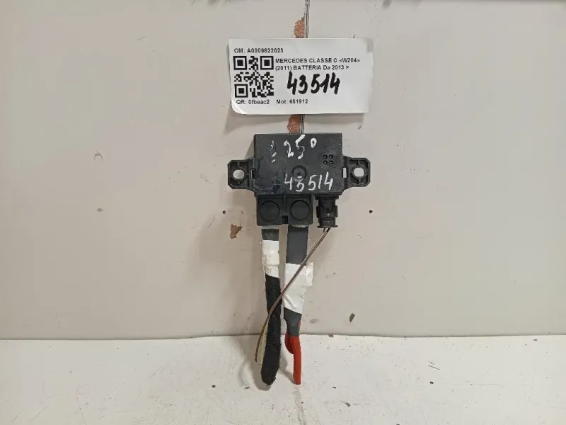 Centralina A0009822023 MODULO BATTERIA RELE Mercedes Classe C W204 2011