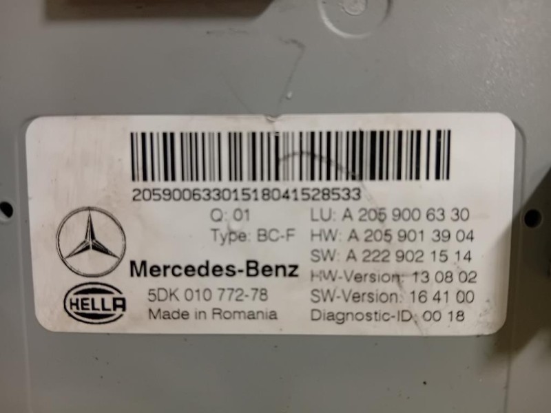 Centralina A2059006330 Mercedes Classe C W205 2014