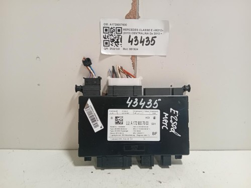 Centralina A1729007600 MEMORIA SEDILI Mercedes Classe E W212 2013