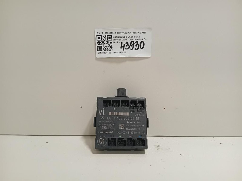 Centralina A1669000318 CENTRALINA PORTAS ANTSX Mercedes Classe GLE W166 2015