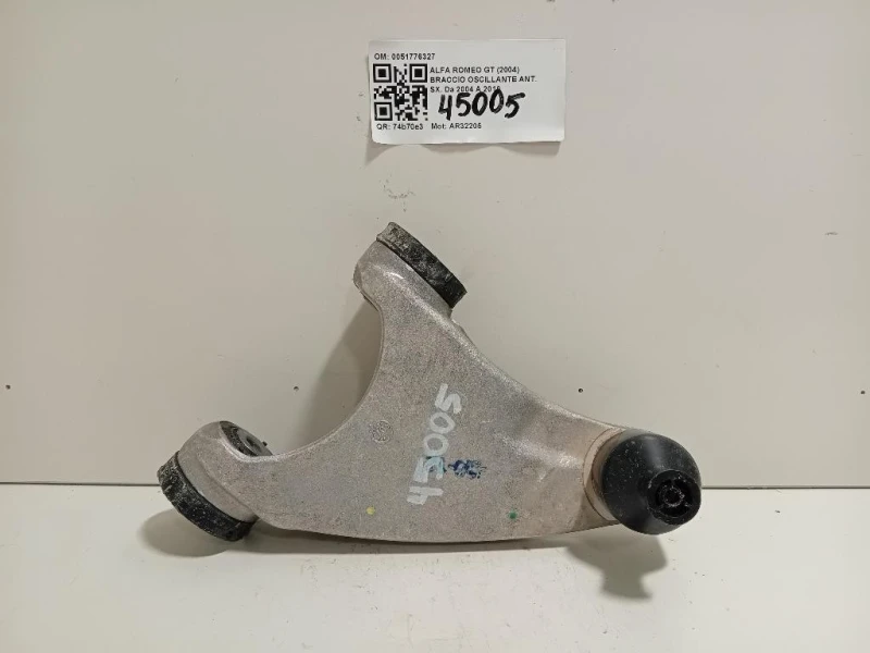 Braccio Oscillante ANT SX 0051776327 Alfa Romeo GT 2004