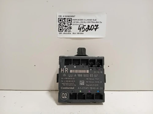 Centralina A1669006507 Mercedes Classe GLE W166 2015