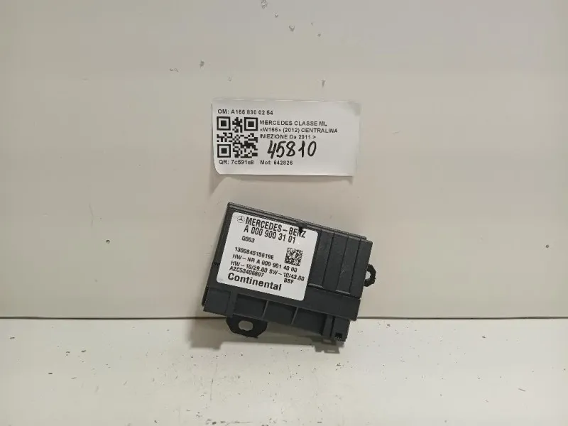 Centralina A166 830 02 54 CENTRALINA POMPA CARBURANTE Mercedes Classe ML W166 2012