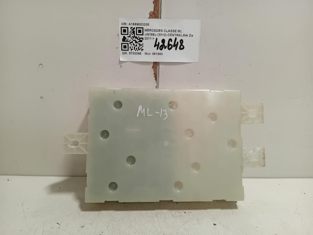 Centralina A1669003208 Mercedes Classe ML W166 2012