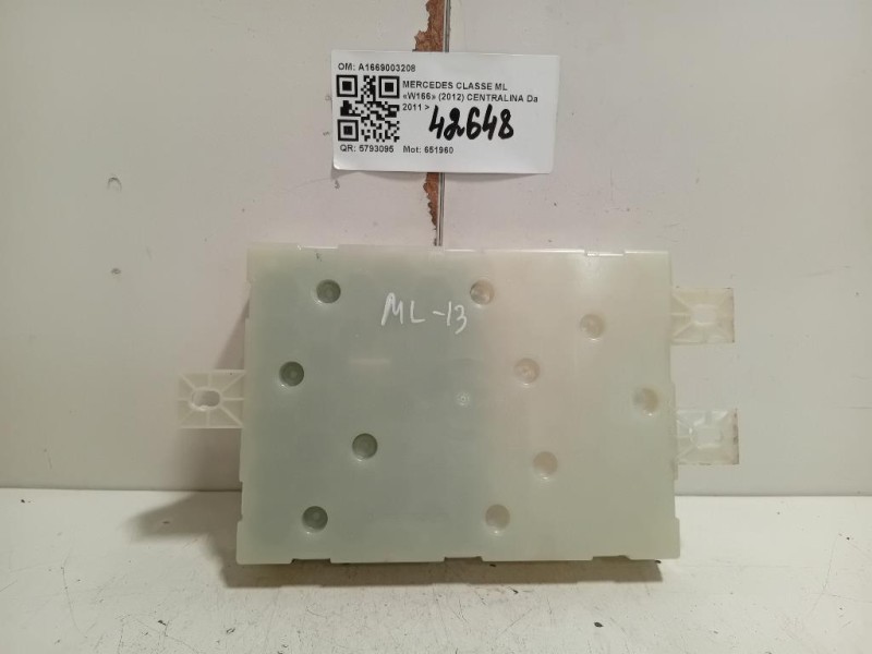 Centralina A1669003208 Mercedes Classe ML W166 2012