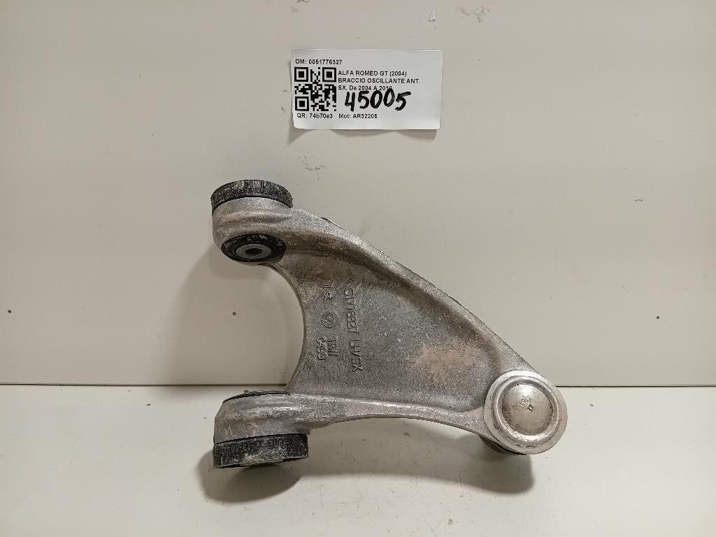Braccio Oscillante ANT SX 0051776327 Alfa Romeo GT 2004