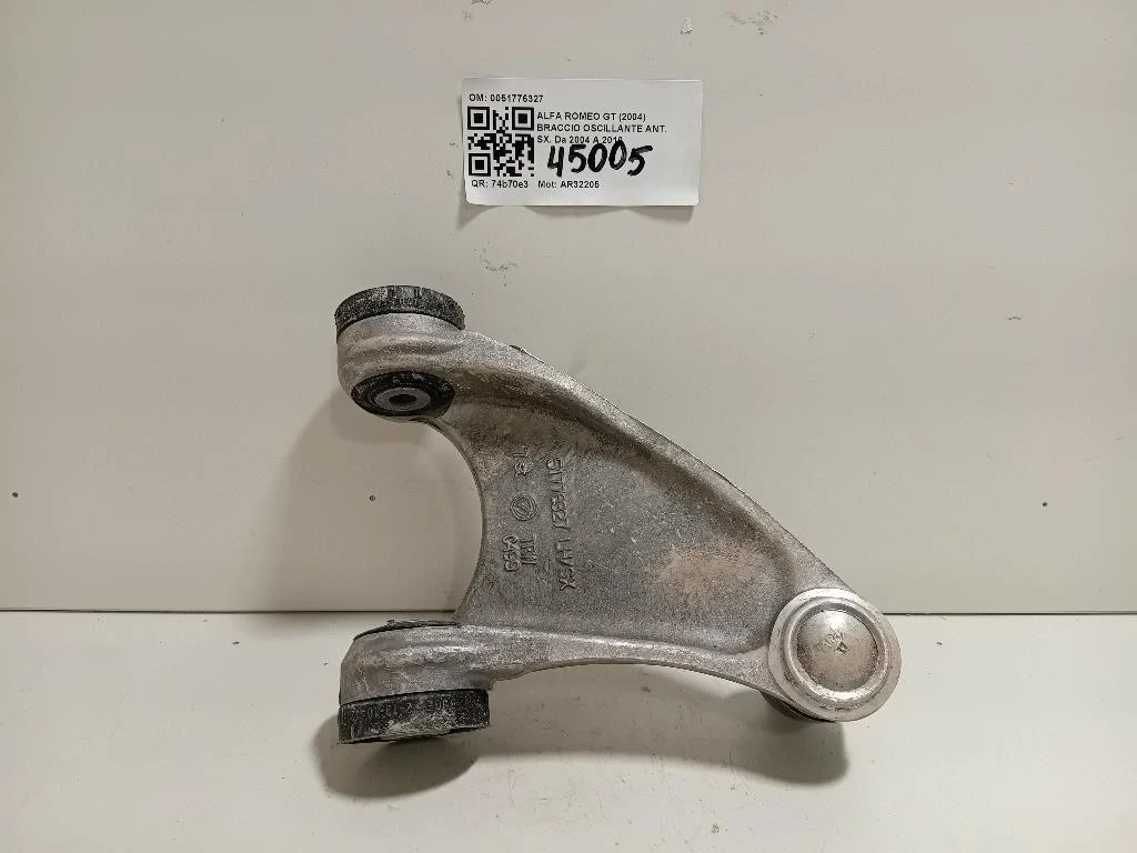 Braccio Oscillante ANT SX 0051776327 Alfa Romeo GT 2004