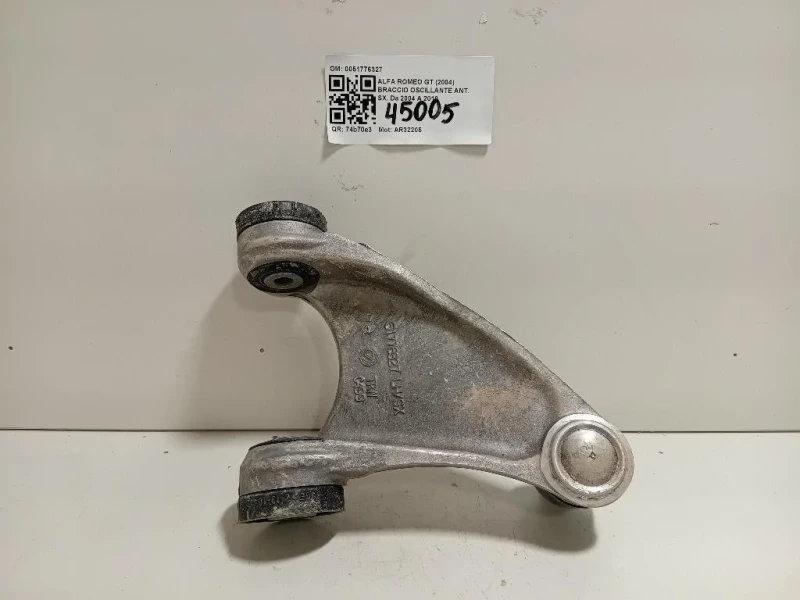 Braccio Oscillante ANT SX 0051776327 Alfa Romeo GT 2004