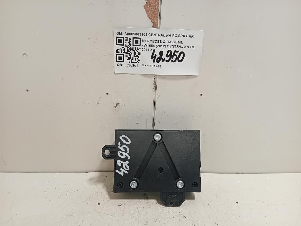 Centralina A0009003101 CENTRALINA POMPA CARBURANTE Mercedes Classe ML W166 2012