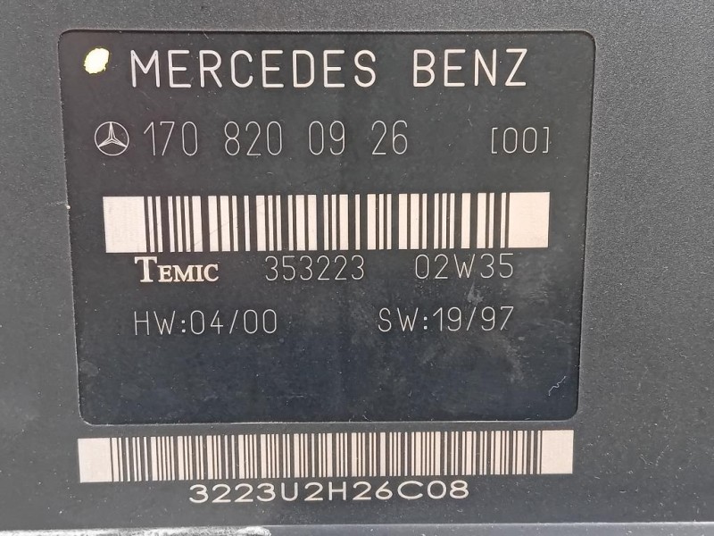 Centralina 170 820 09 26 CENTRALINA TETTO Mercedes Classe SLK R170 1997