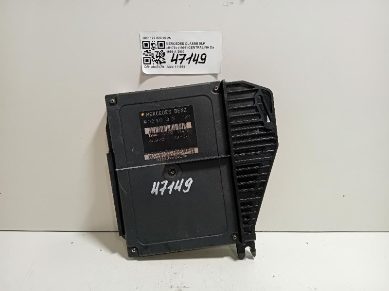Centralina 170 820 09 26 CENTRALINA TETTO Mercedes Classe SLK R170 1997