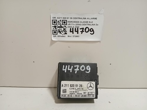 Centralina A211 820 91 26 CENTRALINA ALLARME Mercedes Classe SLK R171 2004