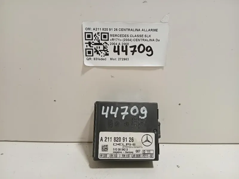 Centralina A211 820 91 26 CENTRALINA ALLARME Mercedes Classe SLK R171 2004