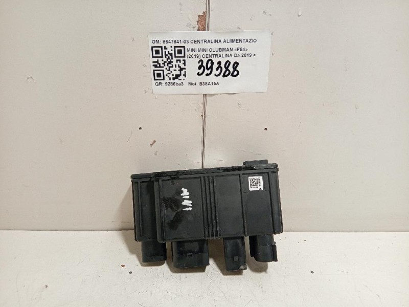 Centralina 8647841-03 CENTRALINA ALIIMENTAZIONE Mini MINI Clubman F54 2019