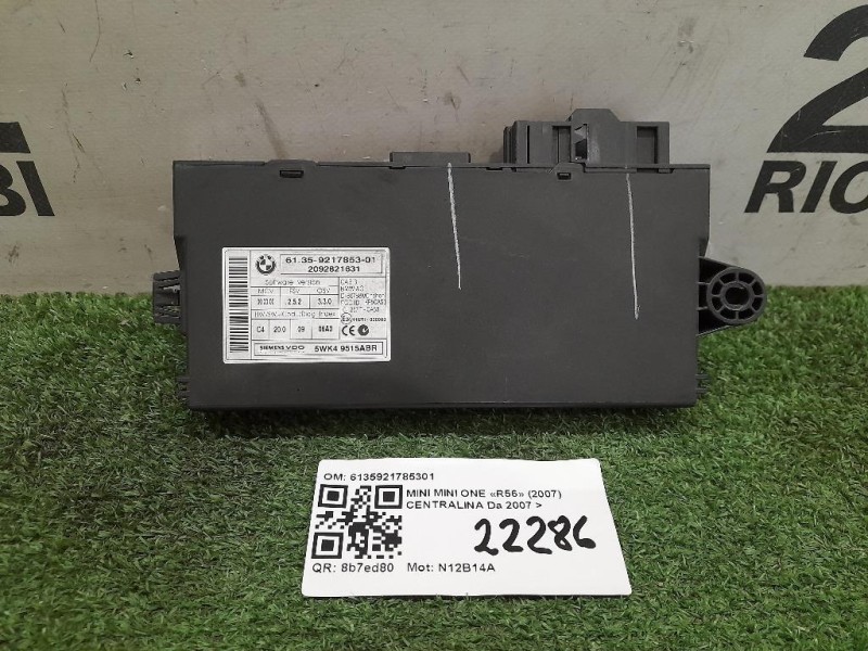 Centralina 6135921785301 Mini MINI ONE R56 2007