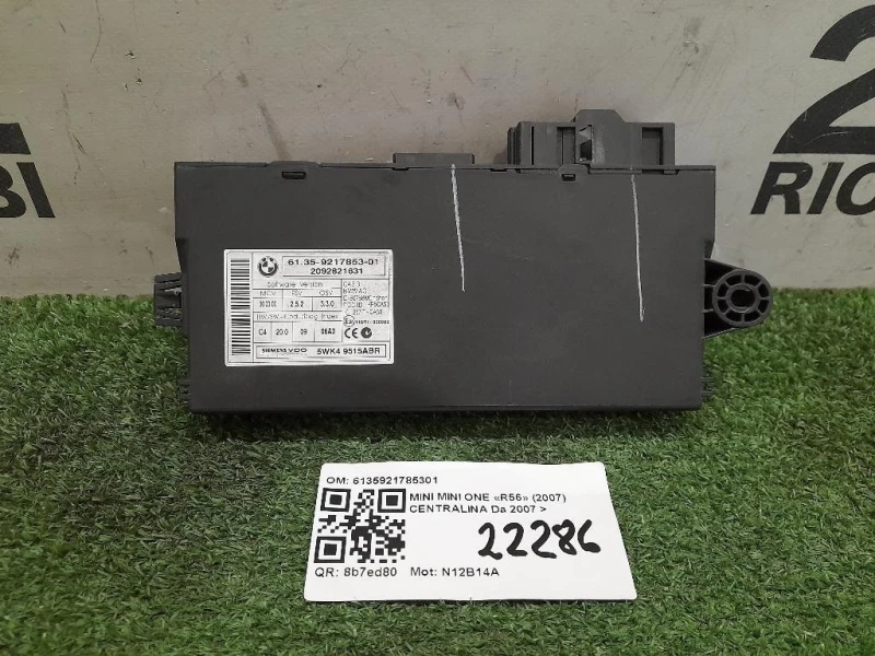 Centralina 6135921785301 Mini MINI ONE R56 2007