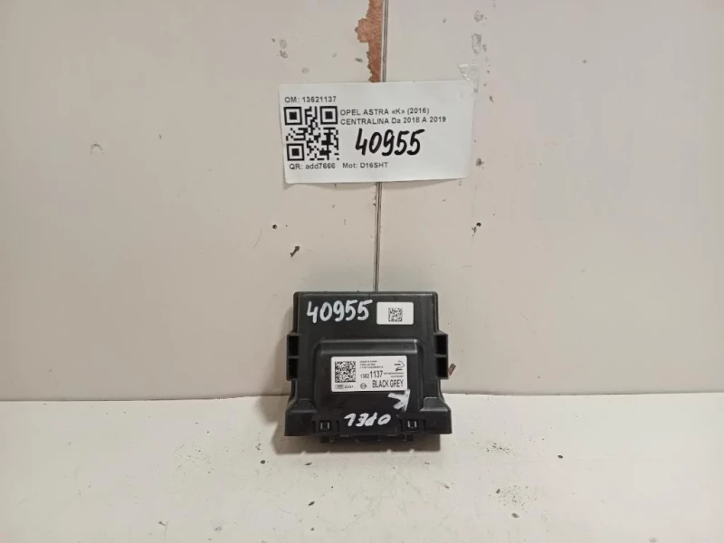 Centralina 13621137 Opel Astra K 2016