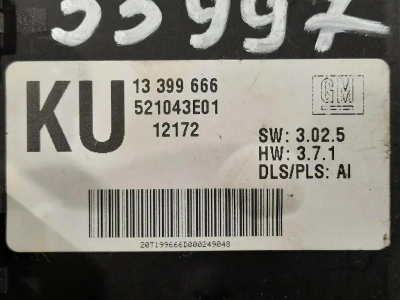 Centralina 13399666 CENTRALINA LUCI POST Opel Mokka 2013
