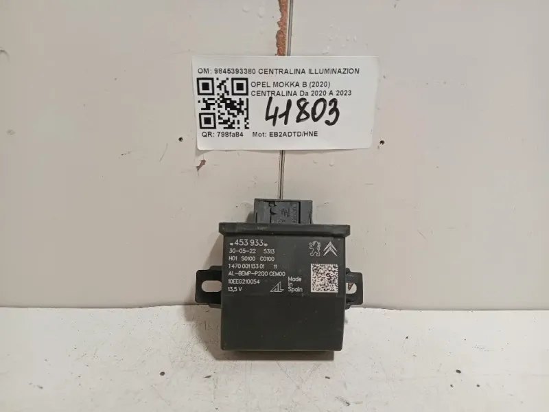 Centralina 9845393380 CENTRALINA ILLUMINAZIONE Opel Mokka B 2020