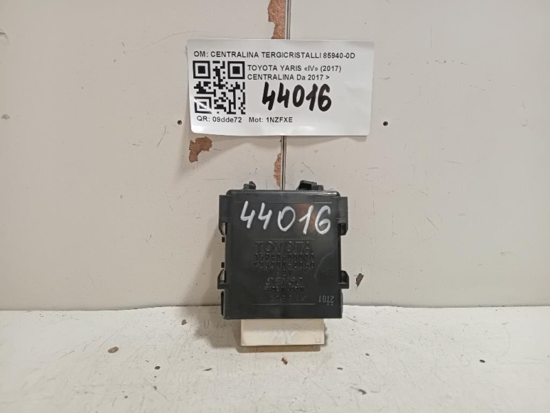 Centralina CENTRALINA TERGICRISTALLI 85940-0D030 Toyota Yaris IV 2017