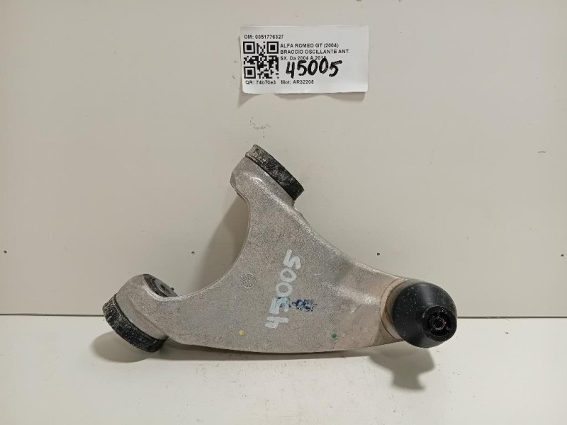 Braccio Oscillante ANT SX 0051776327 Alfa Romeo GT 2004