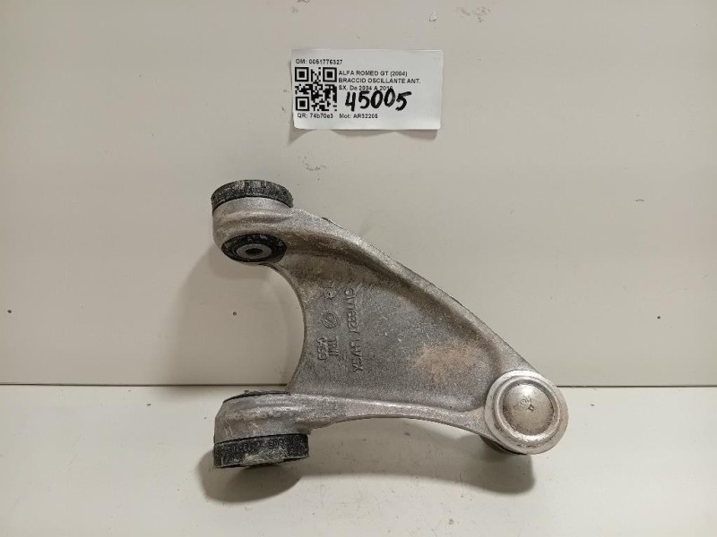 Braccio Oscillante ANT SX 0051776327 Alfa Romeo GT 2004