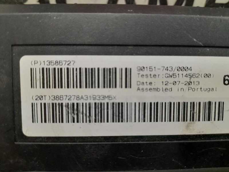 Centralina AC 13586727 Opel Zafira C 2012