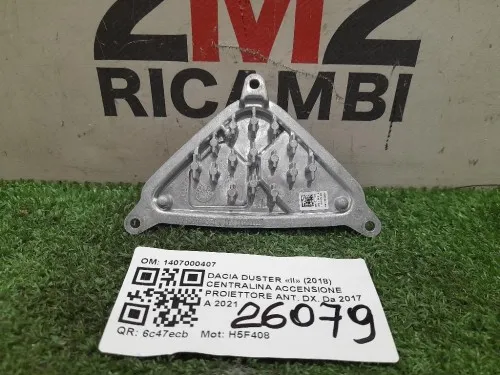 Centralina Accensione Proiettore ANT DX 1407000407 Dacia Duster II 2018