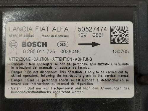 Centralina Air-bag 50527474 Alfa Romeo Giulietta 2010