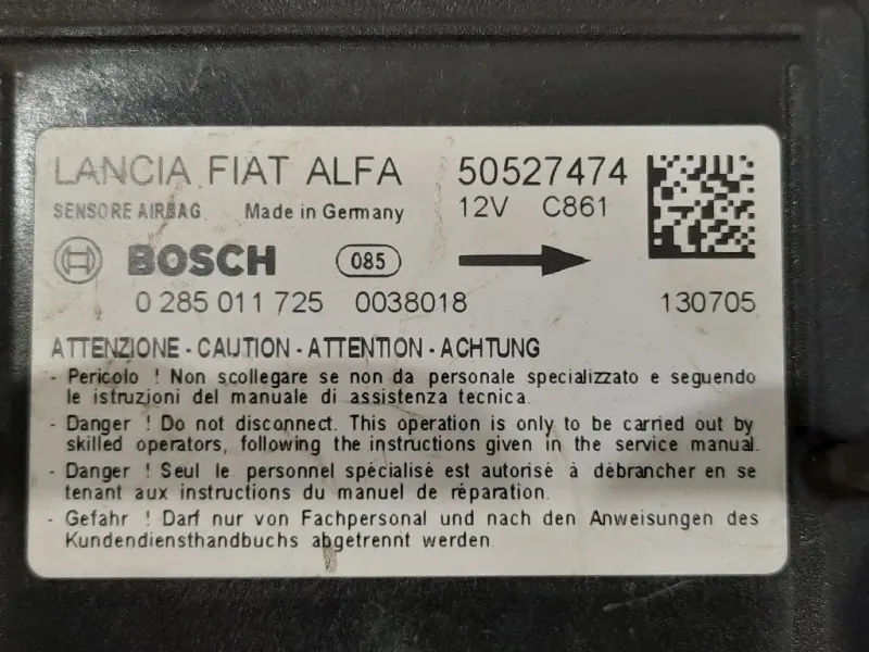 Centralina Air-bag 50527474 Alfa Romeo Giulietta 2010