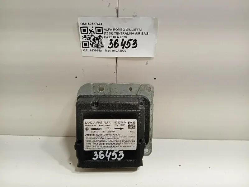 Centralina Air-bag 50527474 Alfa Romeo Giulietta 2010