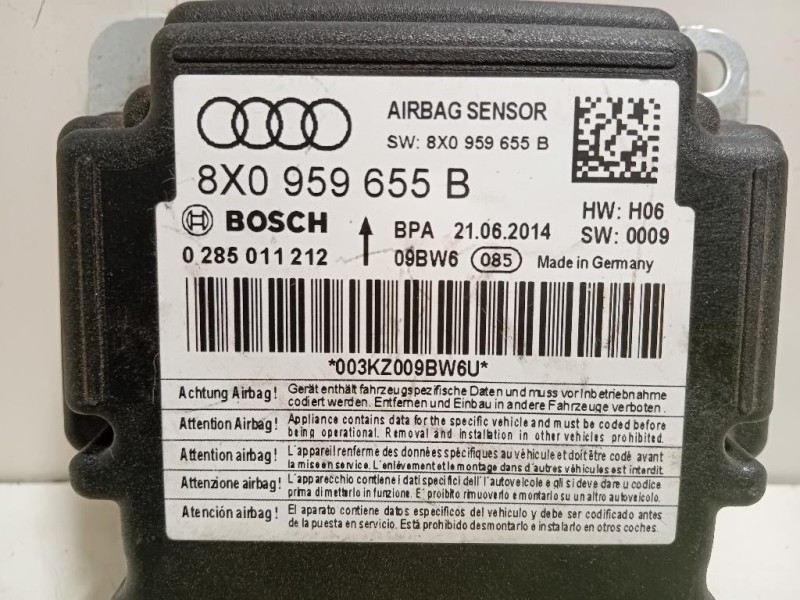 Centralina Air-bag 8X0 959 655 B Audi A1 8X1 2010