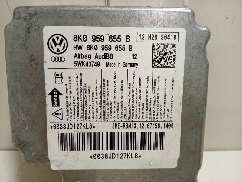 Centralina Air-bag 8K0 959 655 B Audi A5 8T3 2008