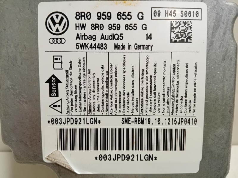 Centralina Air-bag 8R0 959 655G Audi Q5 8RB 2012
