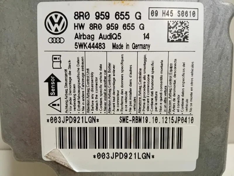 Centralina Air-bag 8R0 959 655G Audi Q5 8RB 2012